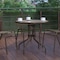 Flash Furniture Bellamy 31.5'' Bronze Round Tempered Glass Metal Table TLH-070-2-BZ-GG - alternate 5